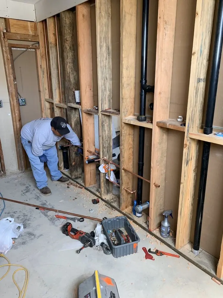 Commercial rough-in plumbing for Water Heater Replacement in Jerome Junction